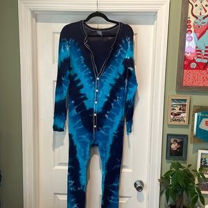 Retro hand died thermal one piece